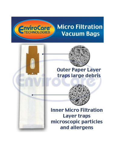 Bolsas de Aspiradora EnviroCare Tipo CC para Oreck XL - 8 Pzas