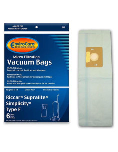 Bolsas de Microfiltración EnviroCare para Aspiradoras Riccar