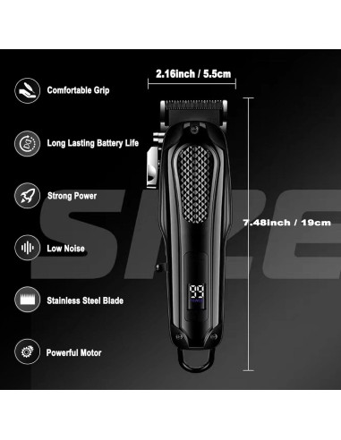 Cortadora de Cabello JAVENPROLIU Inalámbrica 2000mAh 180min