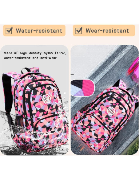 Juego de Mochila y Bolsa de Almuerzo Bansusu 3 Piezas Niña Juego de Mochila y Bolsa de Almuerzo Bansusu 3 Piezas Niña