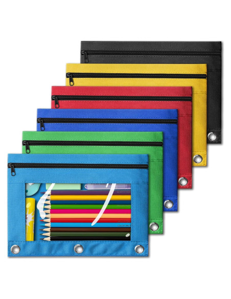 Estuche de Lápices V-Opitos 6 Piezas con Cremallera y Ventana Estuche de Lápices V-Opitos 6 Piezas con Cremallera y Ventana