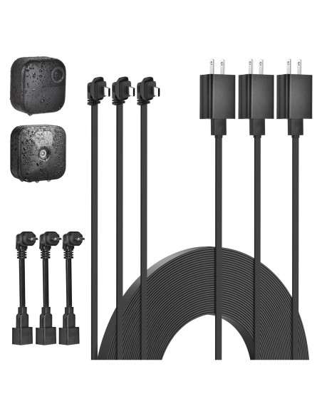 Paquete de 3 cables de alimentación 3 m para Blink Outdoor 4 Paquete de 3 cables de alimentación 3 m para Blink Outdoor 4