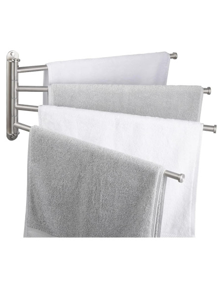 Barra de Toalla Giratoria KES 49.5 cm 4-Brazos Acero Inoxidable Barra de Toalla Giratoria KES 49.5 cm 4-Brazos Acero Inoxidable