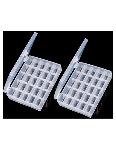 Caja de Almacenamiento de Bobinas BAGTeck - 2 Paquetes, 25 Ranuras