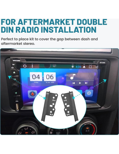 Kit de instalación radio doble DIN NuIth para Toyota 1997-2009