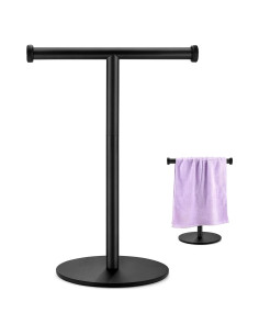 Soporte para Toallas de Mano KEWANNO Negro Mate 40.64x17.02 cm