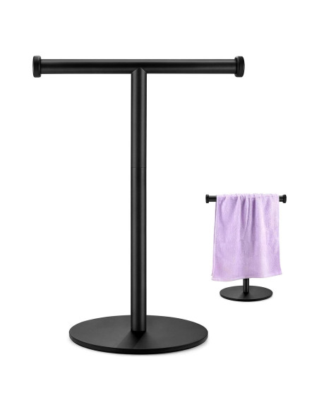 Soporte para Toallas de Mano KEWANNO Negro Mate 40.64x17.02 cm Soporte para Toallas de Mano KEWANNO Negro Mate 40.64x17.02 cm