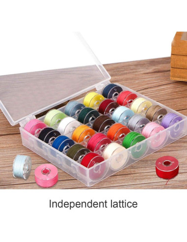 Caja de Almacenamiento de Bobinas BAGTeck - 2 Paquetes, 25 Ranuras