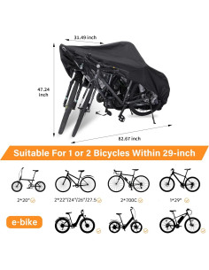 Funda Impermeable para Bicicleta BLEJOY XL 1-2 Bicicletas 2