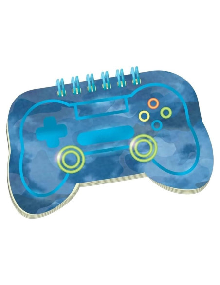 Cuaderno Espiral Amscan Controlador de Juego Azul 11x19 cm Cuaderno Espiral Amscan Controlador de Juego Azul 11x19 cm