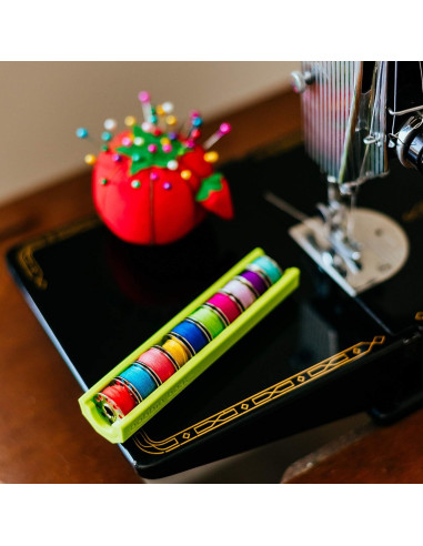 Dritz Almacenamiento para Bobinas de Clase 15 y 66 Verde