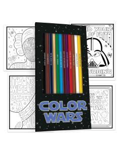 Conjunto de Lápices de Colores Star Wars PunLabs - 12 Piezas