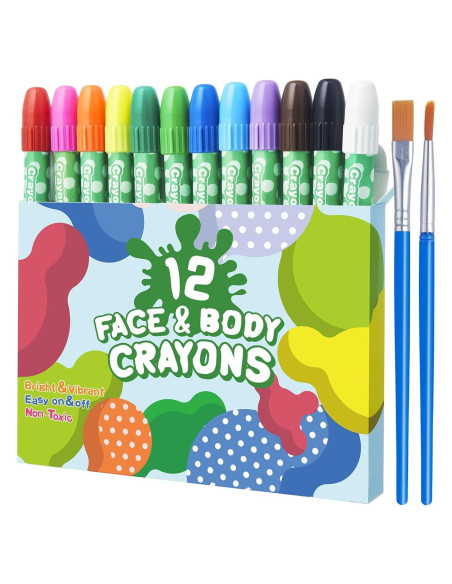 Kit de Pintura Facial Lictin 12 Colores Arcoíris - No Tóxico Kit de Pintura Facial Lictin 12 Colores Arcoíris - No Tóxico