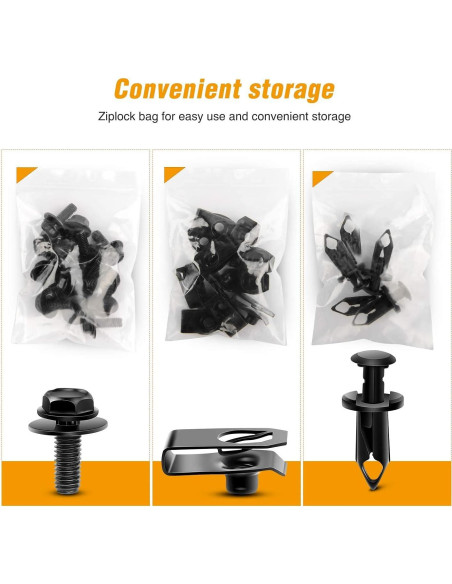 GOOACC GRC-70 35PCS Tornillos y Clips para Parachoques GOOACC GRC-70 35PCS Tornillos y Clips para Parachoques
