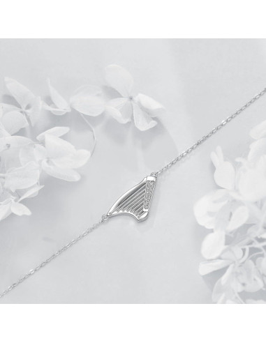 Pulsera de Arpa YFN en Plata Esterlina para Amantes de la Música