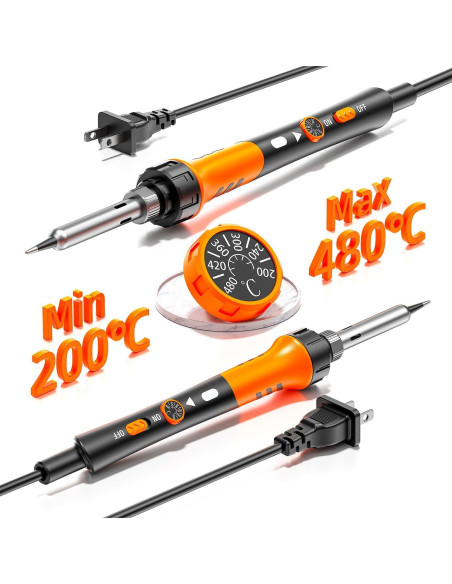 Kit de Soldador 60W MEAKEST 9 en 1 con 5 Puntas y Soporte Kit de Soldador 60W MEAKEST 9 en 1 con 5 Puntas y Soporte