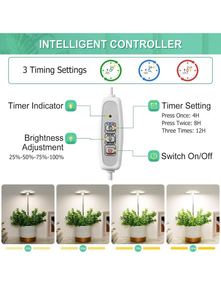 Luz de Cultivo FOXGARDEN 126 LEDs Espectro Completo 3 Pzas Luz de Cultivo FOXGARDEN 126 LEDs Espectro Completo 3 Pzas
