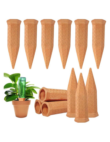 Picos de Riego Fosiweelo Paquete de 12 Terracota 3,81 cm