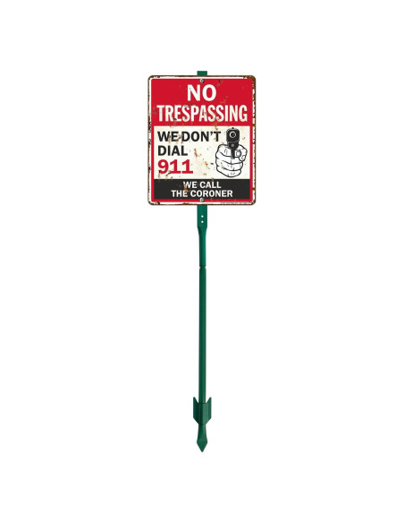 Cartel de Aluminio SmartSign 30x25 cm No Trespassing Cartel de Aluminio SmartSign 30x25 cm No Trespassing
