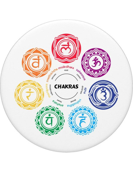 PopSockets PopGrip Chakra de Yoga Soporte Intercambiable PopSockets PopGrip Chakra de Yoga Soporte Intercambiable