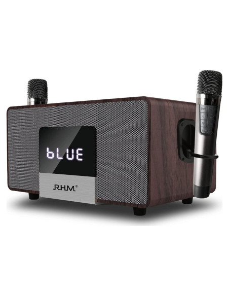 RHM K222 Máquina de Karaoke con 2 Micrófonos y Bluetooth RHM K222 Máquina de Karaoke con 2 Micrófonos y Bluetooth