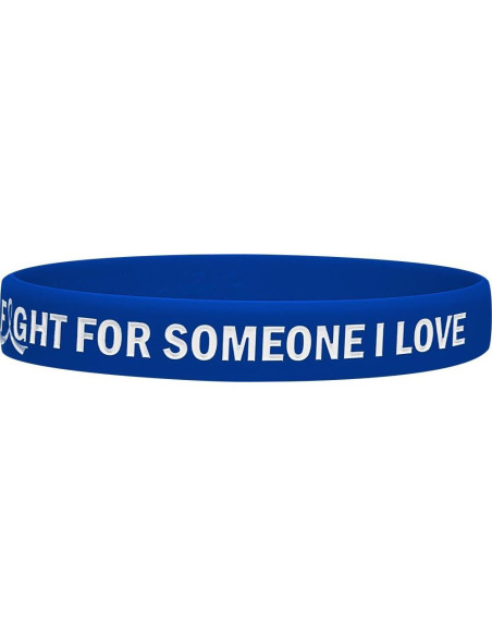 Pulsera de Silicona Azul Fight Like a Girl - Paquete de 10 Pulsera de Silicona Azul Fight Like a Girl - Paquete de 10