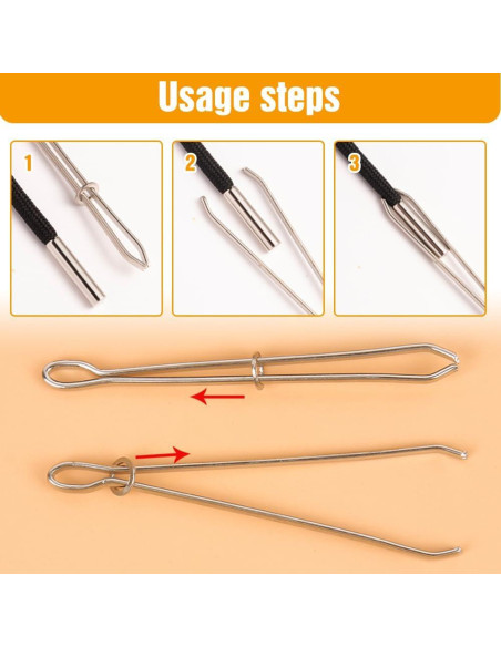 Juego de Clips para Enhebrar Cuerdas DIY Runsgo - 4 Piezas Juego de Clips para Enhebrar Cuerdas DIY Runsgo - 4 Piezas