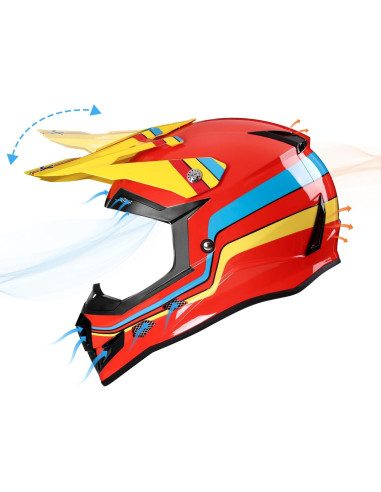 Casco GLX GX623 para ATV/Moto de Tierra - Camo Pequeño