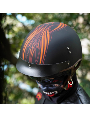 Casco de motocicleta VCOROS F-07 XL con visera solar