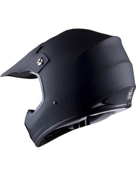 Casco Motocross Kids WOW HBOY-K Negro Mate Mediano Casco Motocross Kids WOW HBOY-K Negro Mate Mediano