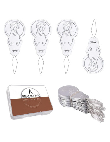 Enhebrador de Agujas BEADNOVA 50pcs Aluminio para Costura