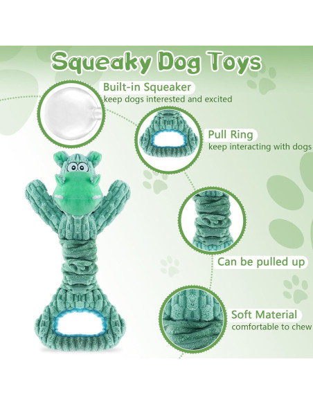 Juguete para Perros Fuufome Grande Chirriante Verde Juguete para Perros Fuufome Grande Chirriante Verde