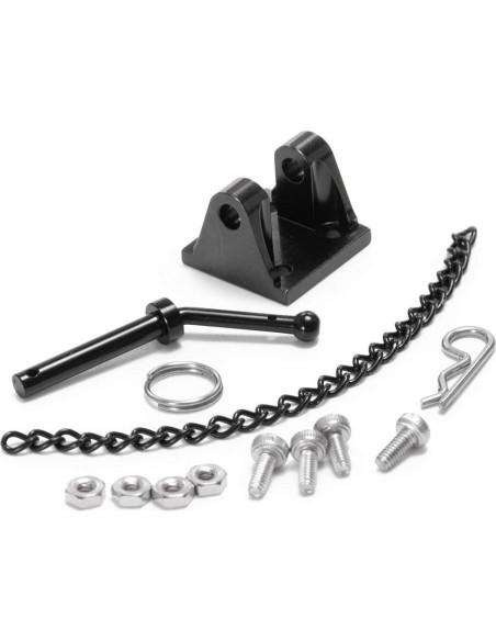 Gancho de Remolque FAST-RC para Coche RC 1:10 Metal Negro Gancho de Remolque FAST-RC para Coche RC 1:10 Metal Negro