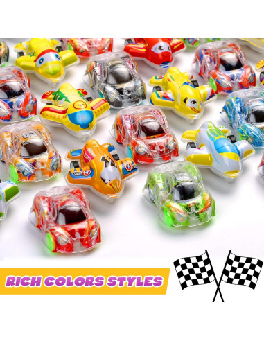 Paquete de 50 Coches y Aviones de Retroceso Buauty