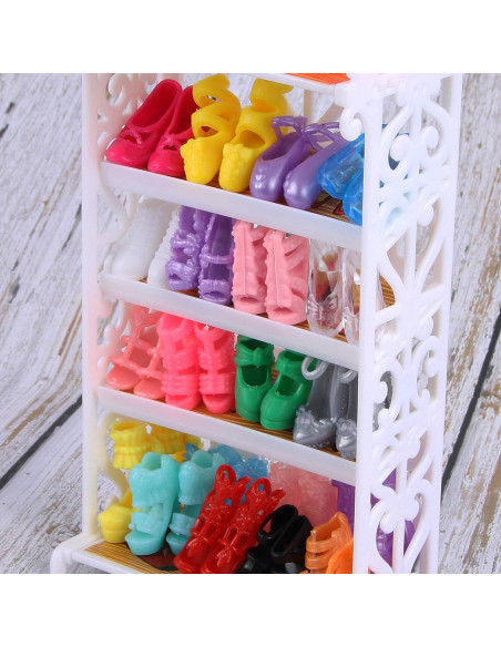 Conjunto de 30 Zapatos de Muñeca JANYUN para 30 cm Conjunto de 30 Zapatos de Muñeca JANYUN para 30 cm
