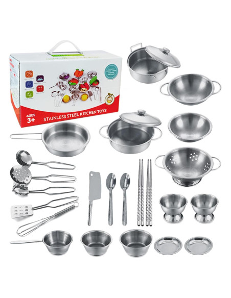 Juego de Utensilios de Cocina Mini KEJIH Acero Inoxidable Juego de Utensilios de Cocina Mini KEJIH Acero Inoxidable