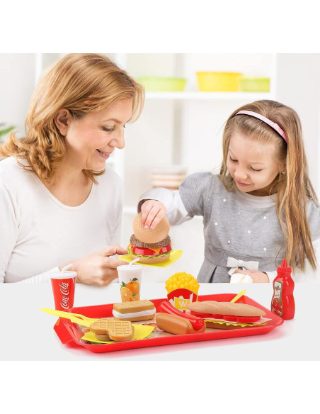 Juego de Comida Rápida Desmontable Sotodik 15 Piezas Juego de Comida Rápida Desmontable Sotodik 15 Piezas