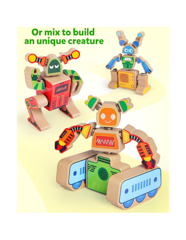Bloques de Construcción de Robots Coogam para Niños 3-5 Años