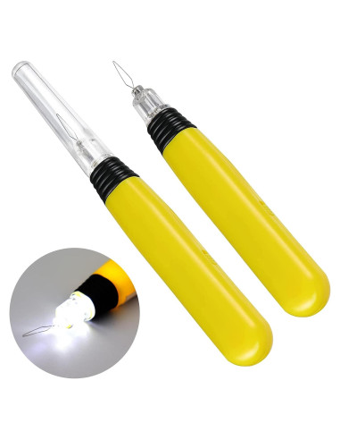 Enhebradores de Agujas LED Zickupy - 2 Piezas con Baterías