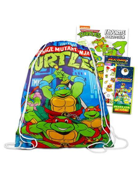 Conjunto de Actividades TMNT con Bolsa de Viaje y Libro Conjunto de Actividades TMNT con Bolsa de Viaje y Libro