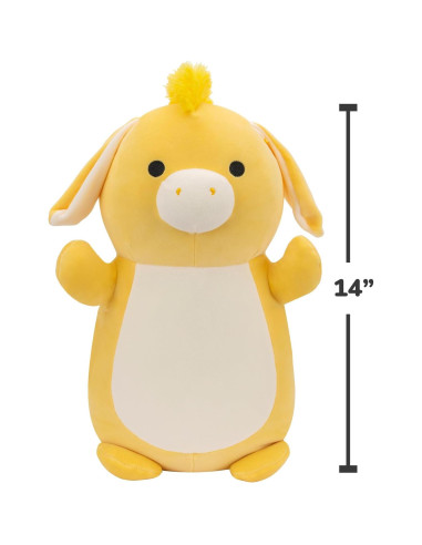 Squishmallows HugMees 35 cm Gavyn Donkey Amarillo Peluche