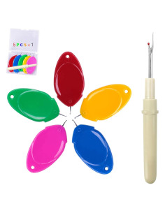 Enhebrador de Agujas Meegy - 6 Piezas Coloridas con Caja