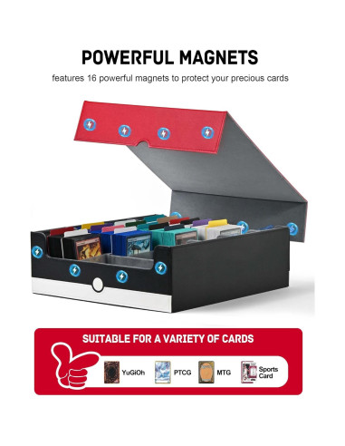Caja de Almacenamiento de Cartas ZLCA 3000+ con Divisores