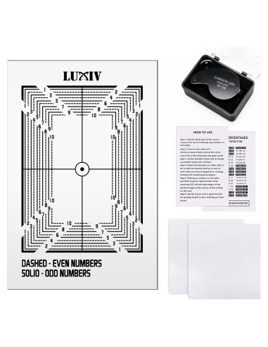 Kit de Calificación de Tarjetas Luxiv con Aumento 30X