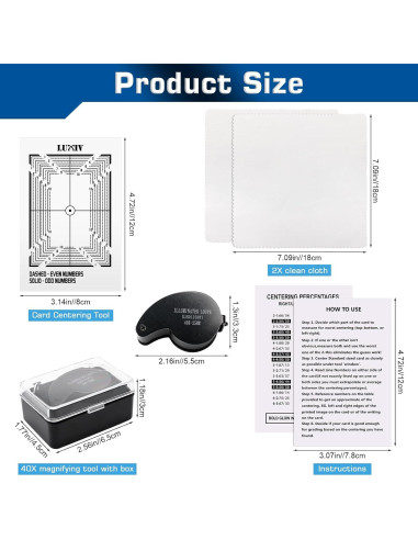 Kit de Calificación de Tarjetas Luxiv con Aumento 30X