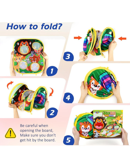 Juego de Lanzamiento de Bolsas de Frijoles Toyk - 24 Piezas Juego de Lanzamiento de Bolsas de Frijoles Toyk - 24 Piezas