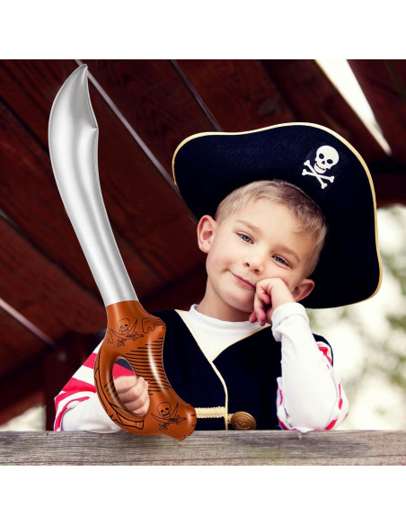 14 Espadas Pirata Inflables ZAUGONTW 58 cm Fiesta Halloween 14 Espadas Pirata Inflables ZAUGONTW 58 cm Fiesta Halloween