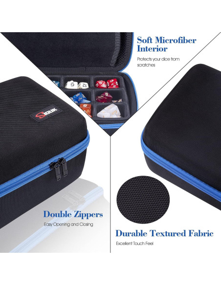 Caja de Almacenamiento de Dados SIQUK Azul Gran Capacidad Caja de Almacenamiento de Dados SIQUK Azul Gran Capacidad