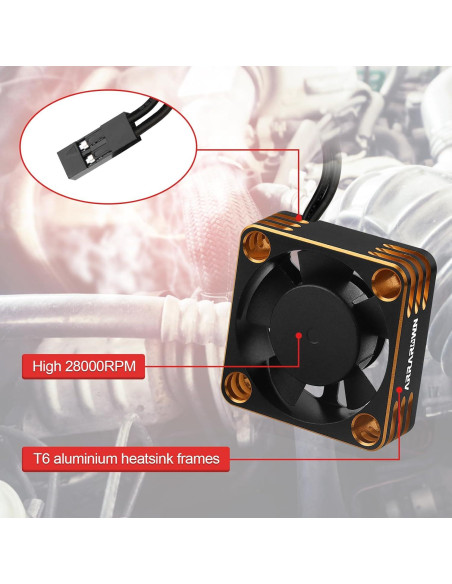 Ventilador de Enfriamiento DideaECO 2Pack 28000RPM RC 540 550 Ventilador de Enfriamiento DideaECO 2Pack 28000RPM RC 540 550