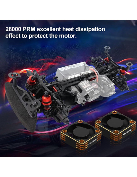 Ventilador de Enfriamiento DideaECO 2Pack 28000RPM RC 540 550 Ventilador de Enfriamiento DideaECO 2Pack 28000RPM RC 540 550